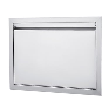 Porte d'Accès pour BBQ Double en Acier Inoxydable, Porte d'Armoire de Cuisine Extérieure – Acier Inoxydable 304, Fini Brossé, Porte de Rangement Résistante aux Intempéries pour Îlot de BBQ et Gril