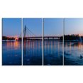 thumbnail image 2 of Moscow Bridge in Kiev Panorama - Cityscape Canvas Art Print, 2 of 3