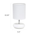 thumbnail image 3 of Petite Circle Stone Table Lamp, White, 3 of 5