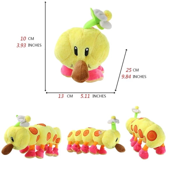Super Mario Bros. Wonder Plush Toy Mairo Luigi Princess Peach Daisy Toad Toadette Yoshi Soft Stuffed Dolls Nabbit Skedaddlers