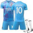 thumbnail image 1 of 2425 New Real Madrid Blue Goalkeeper Football Sportswear #10 MODRIC Copy Player Name Jersey, 1 of 2