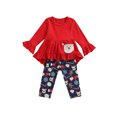 thumbnail image 2 of Faithtur Tenue pour Petites Filles, Hauts à Manches Longues, Pantalons Imprimés, 2 of 7