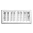 thumbnail image 1 of Imperial 4" x 10" White Steel Floor Register, Louvered, 1-pk, 1 of 6
