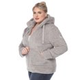 thumbnail image 2 of White Mark Women's Hooded Sherpa Jacket, 2 of 6
