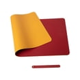 thumbnail image 2 of Daisyyozoid Pure Color Leather Mouse Pad Large Waterproof Desk Pad Home Office Laptop Leather Mouse Pad Writing Pad Double-sided, 2 of 2