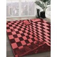 thumbnail image 3 of Ahgly Company Tapis d'Intérieur Rectangulaires Transitionnels Rouges Lavables à la Machine, 2 Pieds x 5 Pieds, 3 of 7