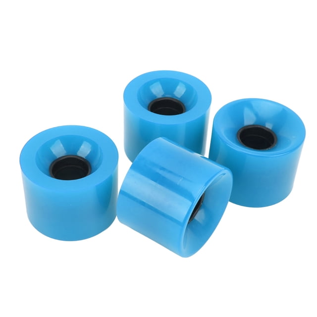 Roues de Planche à Roulettes, Matériau PU Haute Résistance Résistant à l'Usure Roue de Planche de Surf Stabilité Pièces de Rechange pour Rampe Trottoir Route en Ciment Noir,Jaune,Bleu,Rouge