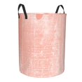 thumbnail image 3 of YFYANG Panier à Linge Imperméable, Panier à Linge à Fond Texturé Rose en Tissu Oxford avec Poignée Pliable, m, 3 of 8