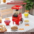 thumbnail image 2 of Costway Retro Hot Air Popcorn Maker 1200W, Oil-Free & Fat-Free, Makes 12 Cups for Home, 2 of 10