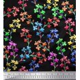 thumbnail image 1 of Soimoi Poly Georgette Fabric Lilac Floral Print Fabric by The Yard 42 Inch Wide, 1 of 1