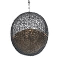 thumbnail image 3 of Modway Encase Swing Outdoor Patio Lounge Chair without Stand in Black/Mocha, 3 of 8