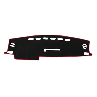 Unique Bargains Car Dashboard Cover Nonslip Black Red Sun Pad Carpet for Toyota RAV4 2013-2018
