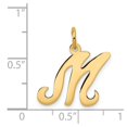 thumbnail image 4 of Diamond2Deal 14K Yellow Gold Letter M Initial Charm Pendant for Women, 4 of 6