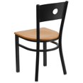 thumbnail image 3 of Flash Furniture Restaurant Dining Chair in Black and Natural, 3 of 4