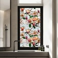 thumbnail image 4 of Rainbow Floral Static Cling Window Film Removable Decal For Glass Doors Privacy Sticker Botanical Designs No Sun Blocking, 4 of 5