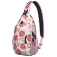 thumbnail image 1 of Sac à Bandoulière Léger pour Amateur de Fraises pour Voyage et Usage Extérieur, Imprimé de Petits Fruits Rouges Frais avec Rangement à Plusieurs Couches, Idéal pour les Jeunes Tendance et les Navetteurs, 1 of 6