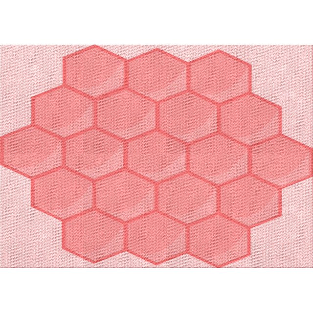 Ahgly Company Machine Washable Indoor Rectangle Transitional Flamingo Pink Area Rugs, 5' x 7'