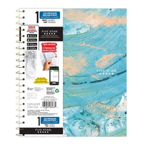 Five Star® Fashion Metallic Gold 1 Subject Notebook