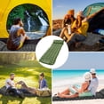 thumbnail image 4 of Camping Sleeping Pad with Pillow Built-in Pump Ultralight Inflatable Sleeping Mat Waterproof Camping Air Mattress for Backpacking Hiking Tent Traveling, 4 of 7