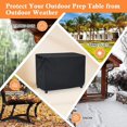thumbnail image 2 of Waterproof Outdoor Prep Movable Dining Cart Pizza Oven Patio Grill Table Cover, 2 of 9