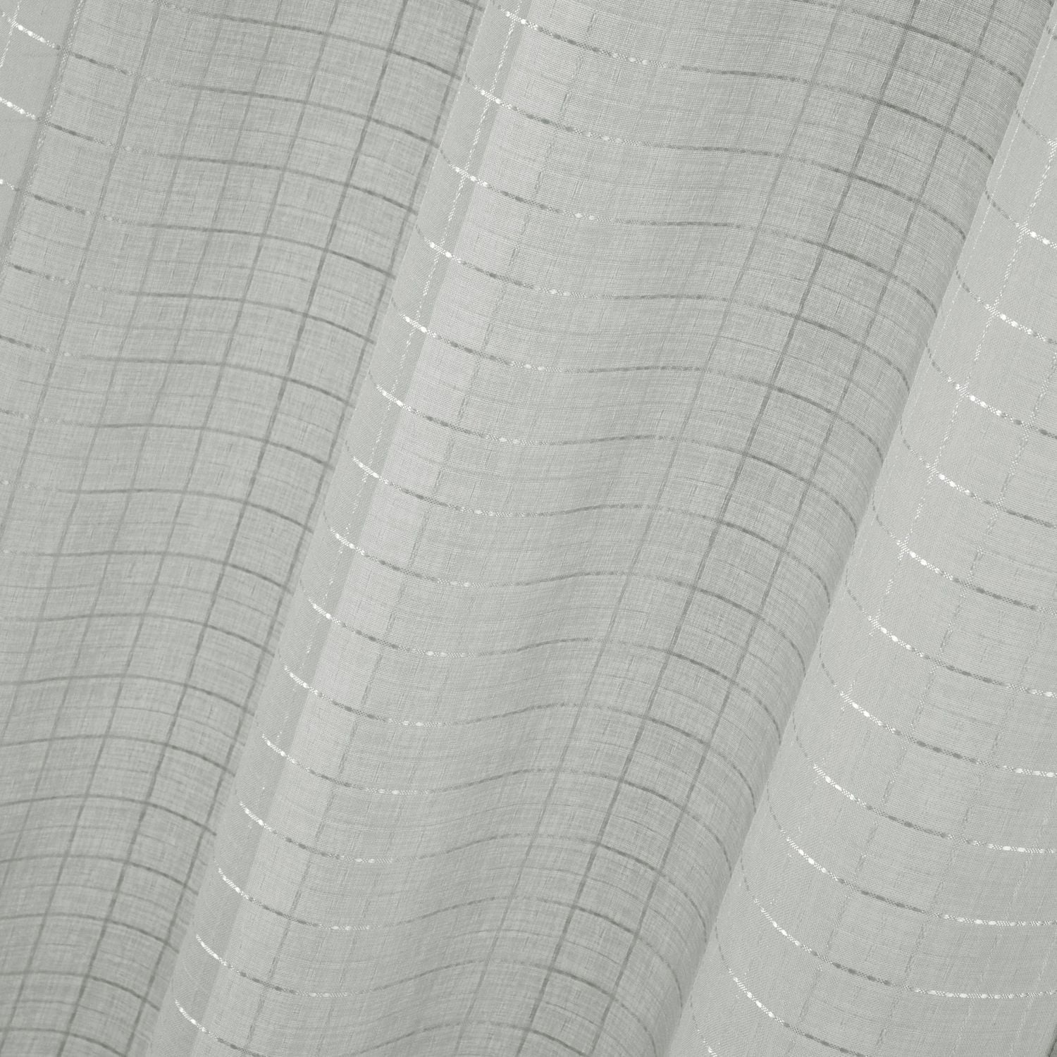 Ensemble de 2 panneaux de rideaux transparents Mainstays Windowpane, Blanc, 38" L x 84" H