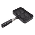 thumbnail image 2 of Taiyaki Fish Shape Cake Maker, Aluminum Alloy Plastic Fixed Bracket Non Stick Waffle Baking Pan   for Bakery, 2 of 8