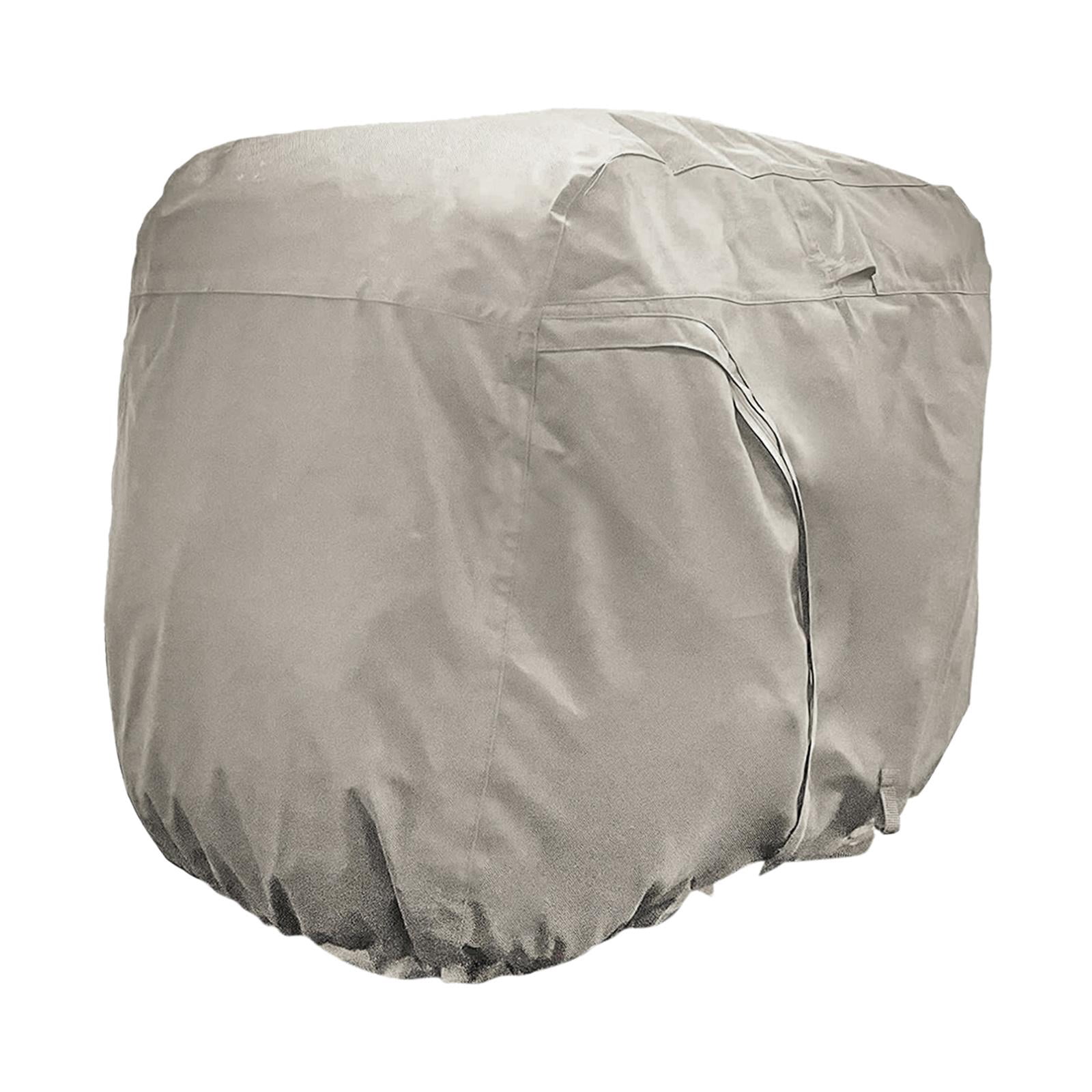 koolsoo Golf Cart Cover Waterproof Zipper Buggy Sun Protector Rain Cover Khaki