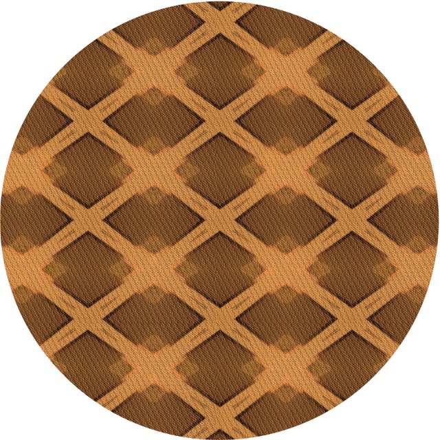 Ahgly Tapis d'Intérieur Lavable en Machine Carré Marron Selle, 3 Pieds Carré
