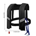 thumbnail image 3 of COM1950s Life Jackets for Adults, Life Vests for Adults, Manual Inflatable Life Jacket Outdoor Adult Fishing Manual Air Expandable Life Jacket Vests, Adult Life Jackets, Adult Life Jackets, 3 of 3