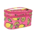 thumbnail image 3 of Eqb - Cosmetic Bag - 2 Comp Train Case Lemon, 3 of 5