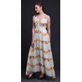 thumbnail image 2 of Bimba Tie-Dye Ladies Printed Resort Maxi DrawstringDressSpaghetti Strap Beach Wear-Small, 2 of 5