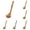 Beige 6Packs, variant on Tableware Natural Handle Wooden Spoon Set for Soup and Kitchen Dining & Bar Long Elegant Serving Utensil with Classic Wood Grain for Everyday Use, Beige 6Packs