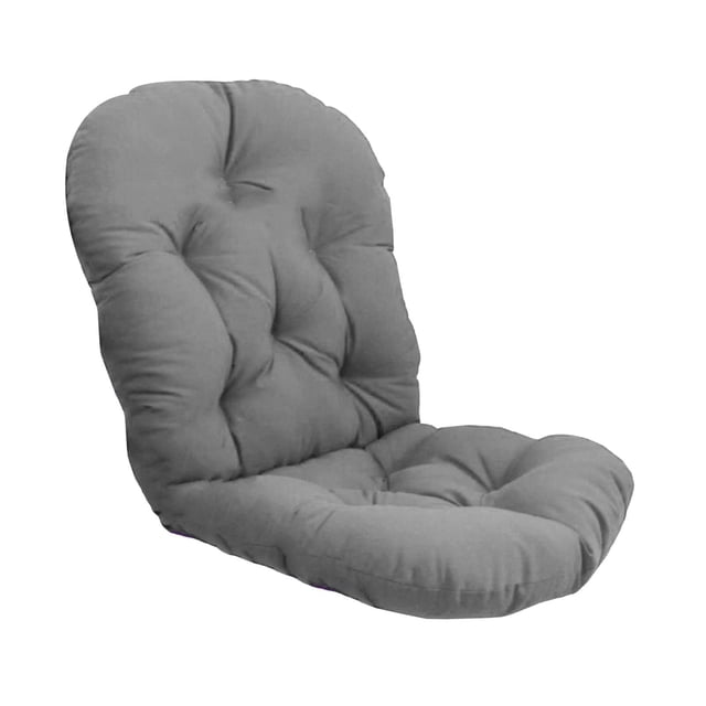 Luzkey Textured Tufted Rattan Swivel Rocking Cushion Pad Seat Cushions 48" x 24" Outdoor/Indoor Gray(Only Cushion)