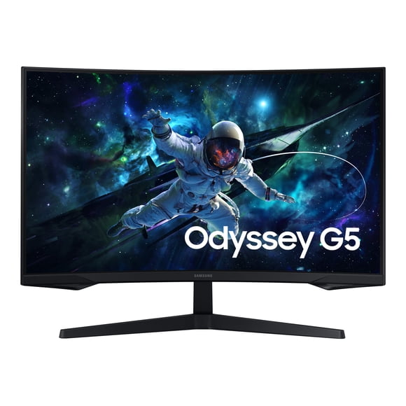 Samsung Odyssey G5 S32CG550EN - G55C Series - LED monitor - gaming - curved - 32" - 2560 x 1440 QHD @ 165 Hz - VA - 300 cd/m�� - 2500:1 - HDR10 - 1 ms - HDMI, DisplayPort - black