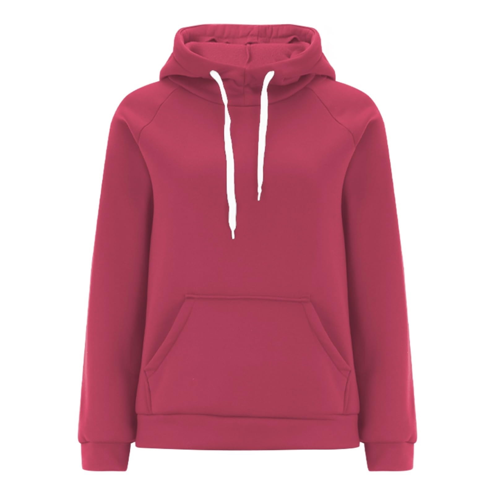 Women Drawstring Hooded Sweatshirts, Cotton Fleece Pullover Hoodies Tops, Winter Travel Solid Color Long Sleeve Hoodie Sweats Shirts