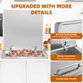 thumbnail image 3 of 60 Quart Stainless Steel Drop-in Ice Chest – Commercial Ice Cooler with Hinged Cover, Drain-Pipe Set Included – Ideal for Outdoor Kitchen, Patio Ice Bar, Cold Wine Beer, BBQs, Parties, 3 of 7