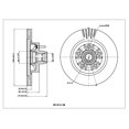 thumbnail image 1 of [Plaquettes en céramique pour rotors de frein avant et fente] Fit 01-03 Ford Explorer Sport RWD, 1 of 1