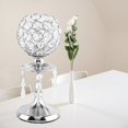 thumbnail image 2 of Wweixi Luxury Crystal Candle Holder Pillar Candlestick Ceremony Stand Decor Table Silver S 1Set, 2 of 6