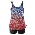 thumbnail image 4 of Warop Women's Classic Modest Swimdress,2 Piece Printed Strappy Back Conservative Pool Wear, 4 of 5