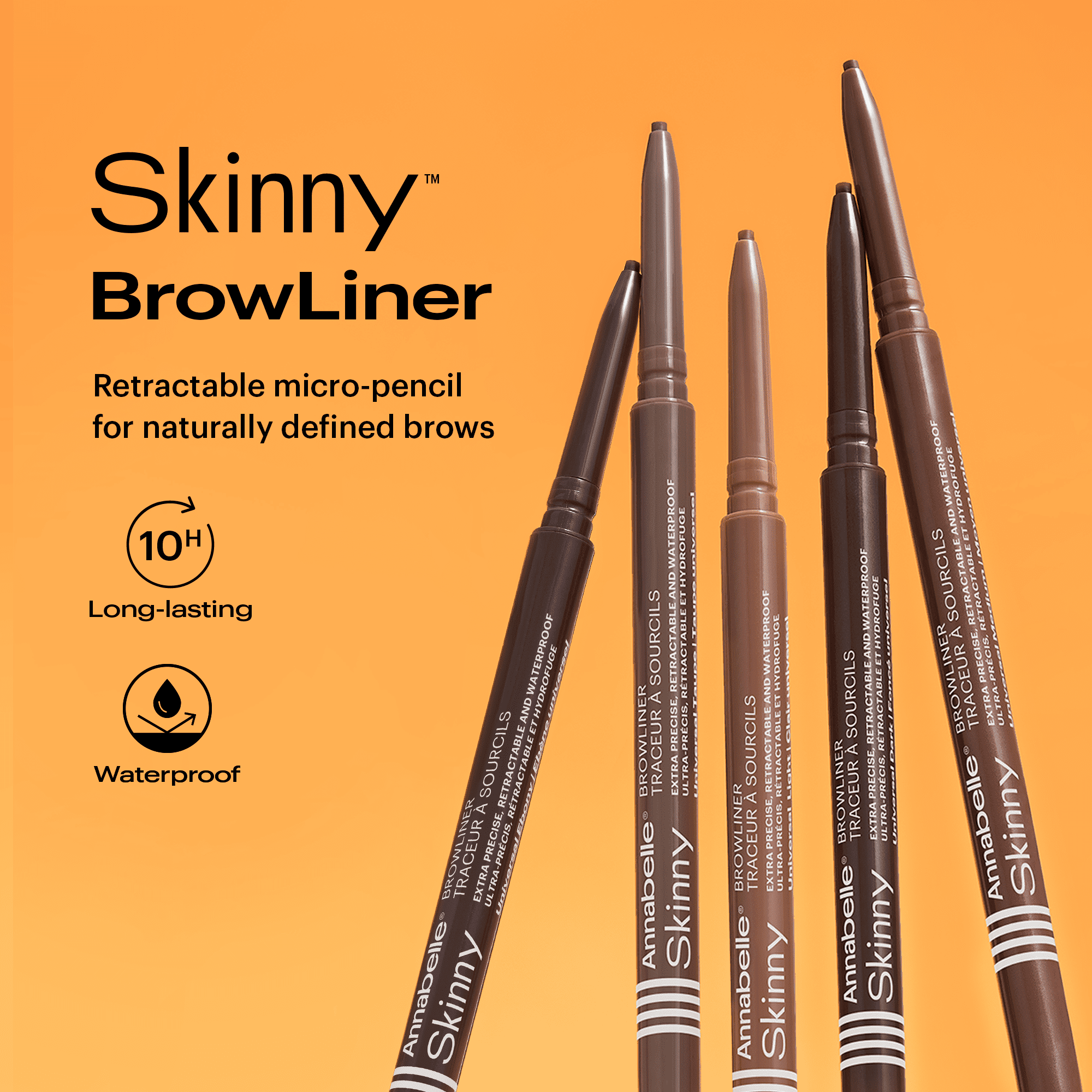 Annabelle Traceur à sourcils Skinny - Ebony