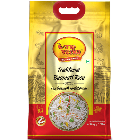 Verka Traditional Basmati Rice, 10lbs