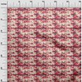 thumbnail image 3 of oneOone Velvet Red Fabric Abstract Zigzag Sewing Craft Projects Fabric Prints By Yard 58 Inch Wide, 3 of 4