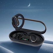 Meitianfacai Earbuds Headphones with Earhook,Noise Cancelling,Long Playtime Stereo, LED Power Display, BT5.3,Over-Ear Earphones with Microphone for iOS Android Cell Phone