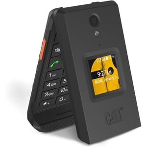 CAT S22 Téléphone à glissière déverrouillé (16GB) 2.8" écran tactile Smart Cell Phone Android 11, IP68 imperméable, 4G LTE GSM Sim unique (Noir) Nouveau