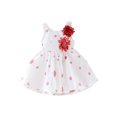 thumbnail image 4 of Vêtements d'Été pour Bébés Filles, Tout-Petits, Mignon, Sans Manches, Robes à Imprimé Floral, Ensemble avec Chapeau, Robe de Plage pour Enfants, 4 of 7