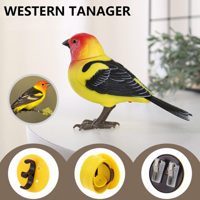 Chok's West Knight Voice-Activated Simulation Bird Induction Toy Gift 12*4.5*8.9CM