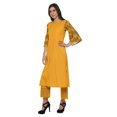 thumbnail image 3 of Moomaya Ensemble Kurta Palazzo Maxi pour Femmes Imprimé 2 Pcs Robe Tenue Tenue Ethnique, 3 of 5