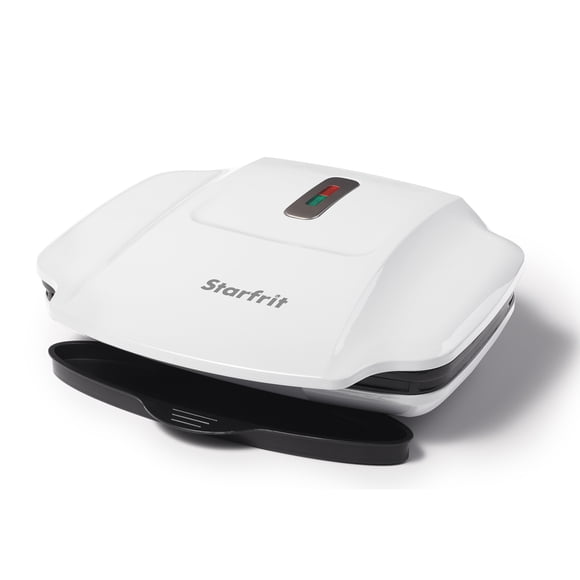 Starfrit Gril Et Presse Panini Avec Revêtement Céramique, Antiadhésif Sans PTFE, Cuisson Rapide, Puissance 1000W, Plateau Amovible, Indicateur De Température, Nettoyage Facile