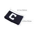 thumbnail image 2 of 4Pcs Professional Captain Armbands Wear-resistant Football Bands Reusable Basketball Bands, 2 of 8
