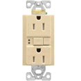 thumbnail image 1 of Cooper Wiring 4636106 125V 15A Réceptacle Duplex AF-GF Transmitter&44; Ivoire, 1 of 2